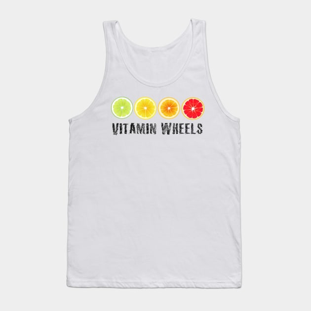 Lime Lemon Orange Vitamin Citrus Wheels of a Power of Juice Health Food choices and living Greenway for your own strong Health benefits and vitality life Tank Top by Olloway